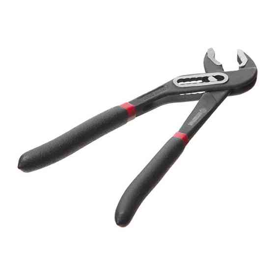Кліщі сантехнічні 180 мм, коване залізо 40CrV, полив’яні двошарові рукоятки, STORM INTERTOOL NT-0160 Київ
