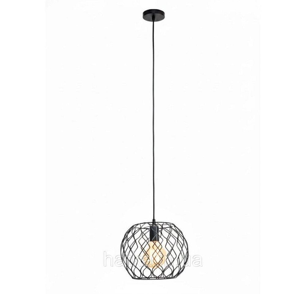 Підвісний світильник на один плафон VALESO TY403A-1 Лофт чорний E27 Київ - фото 2
