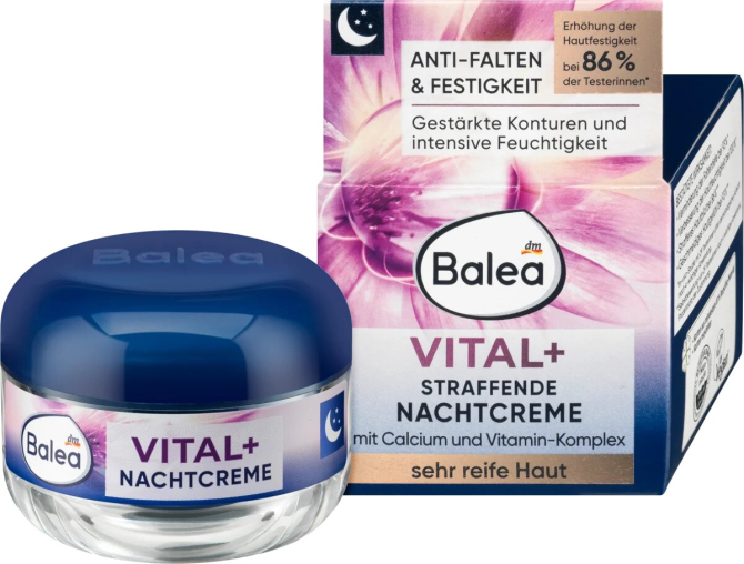 Интенсивный ночной крем Витал + Balea, 50 ml (Германия) Balea VITAL+ Intensive Nachtcreme, 50 ml Львов - изображение 1