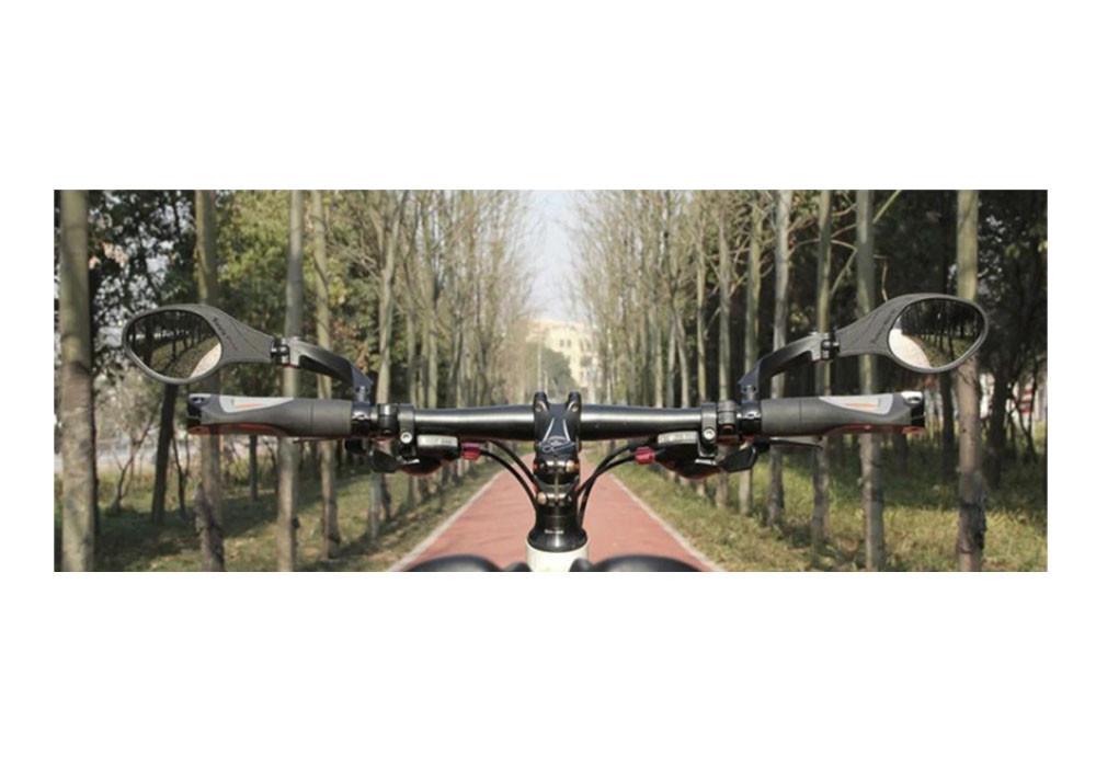 Зеркало для велосипеда на руль 2 шт Feel Fit черное Бровары - изображение 2