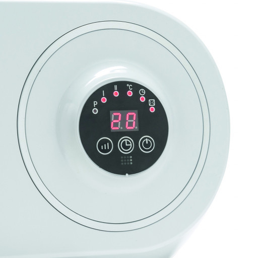 Настенный керамический тепловентилятор с пультом ДУ и экраном Equation Clear Киев - изображение 4