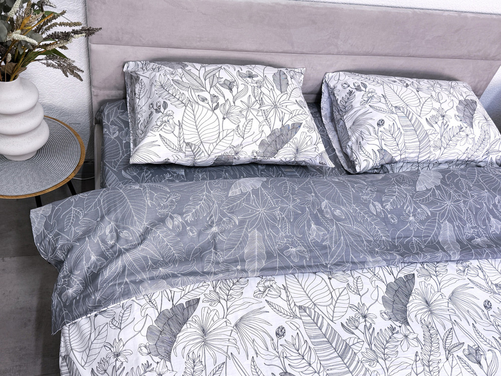 Ecotton Комплект постільної білизни Ecotton полуторний 150х215 см сатин білий (рис. 24312) Коломия - фото 2