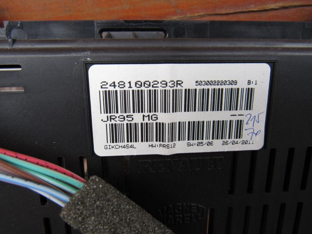 Панель приладів (спідометр) Renault Scenic III 1.5 dci 2009-2016 Ковель - изображение 2