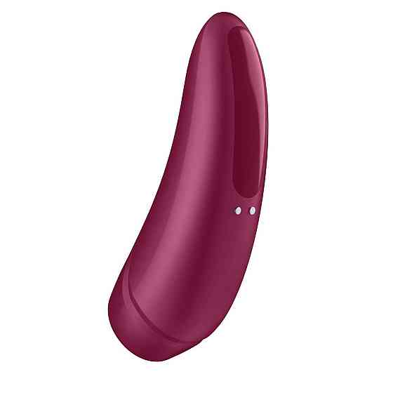 Вакуумный клиторальный стимулятор Satisfyer Curvy 1+ Rose Red с управлением через интернет Sex Aura Киев