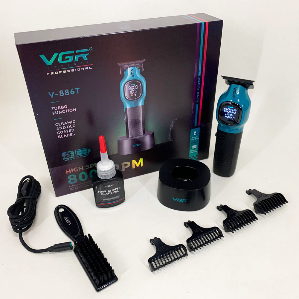 Профессиональная окантовочная машинка для стрижки волос, Машинка для стрижки акуммуляторная VW-71 Львов - изображение 12