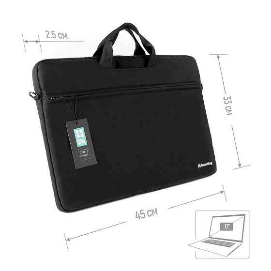 Сумка для ноутбука ColorWay Casual 17-17.3 Black (CW-LBC173-BK) ( 20722 ) Харьков