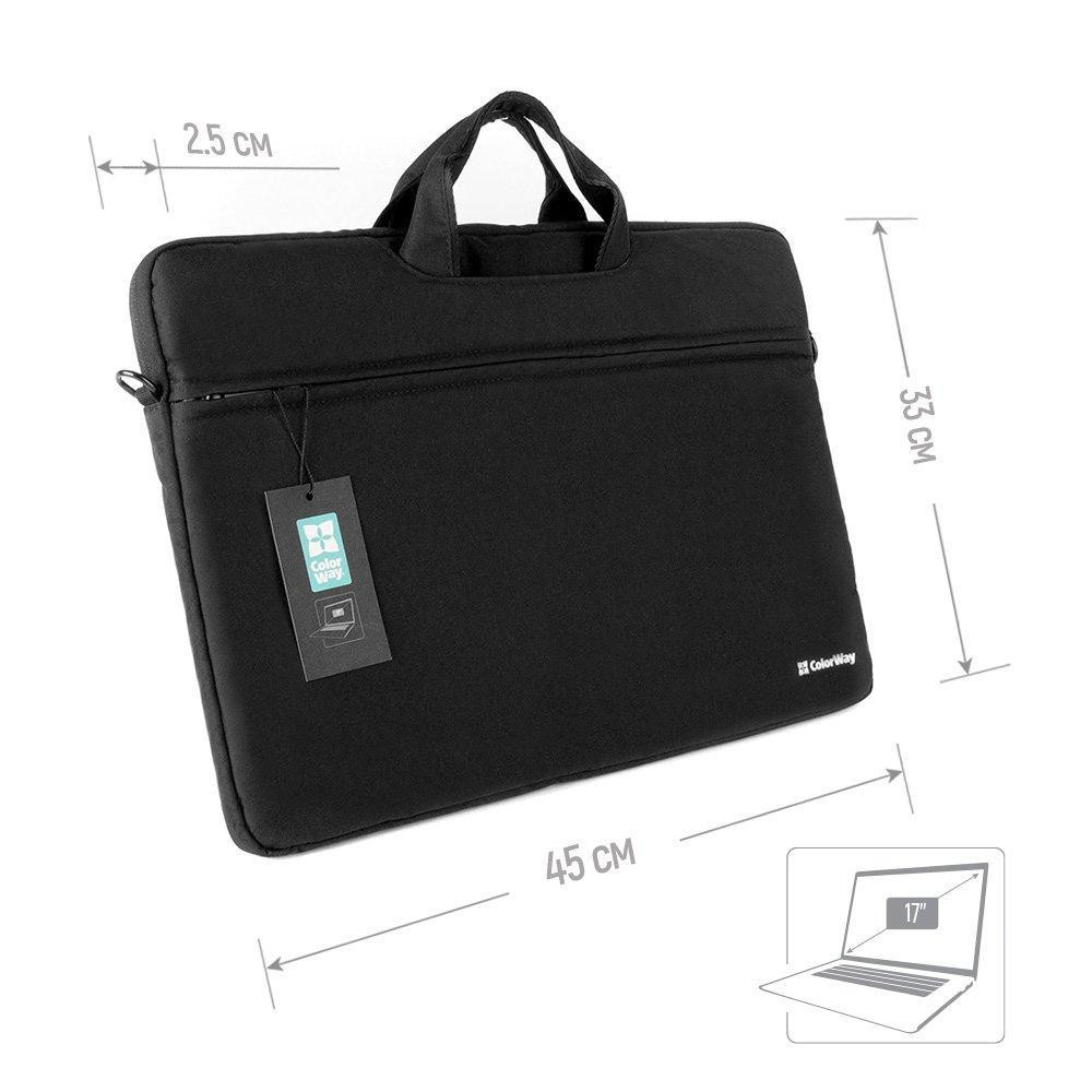Сумка для ноутбука ColorWay Casual 17-17.3 Black (CW-LBC173-BK) ( 20722 ) Харків - фото 2