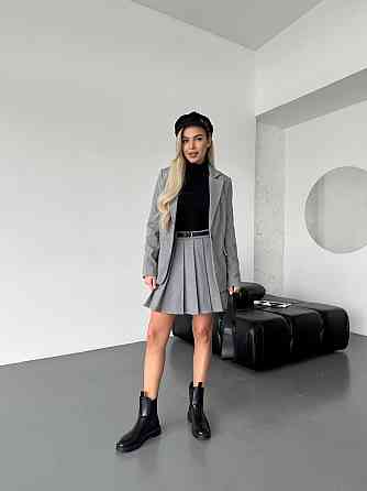 Женский стильный классический костюм двойка  кашемир + подкладка Одесса