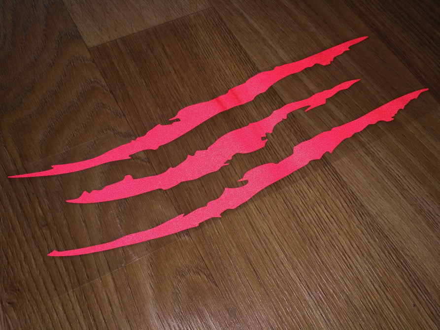 Наклейка на авто-мото у вигляді Подряпини Когтем Красн Київ - фото 7