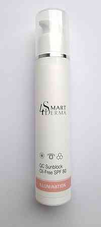Smart4Derma Illumination QC Sunblock Oil-Free SPF 80 Антиоксидантный Ультра защитный крем SPF 80, 50мл Днепр