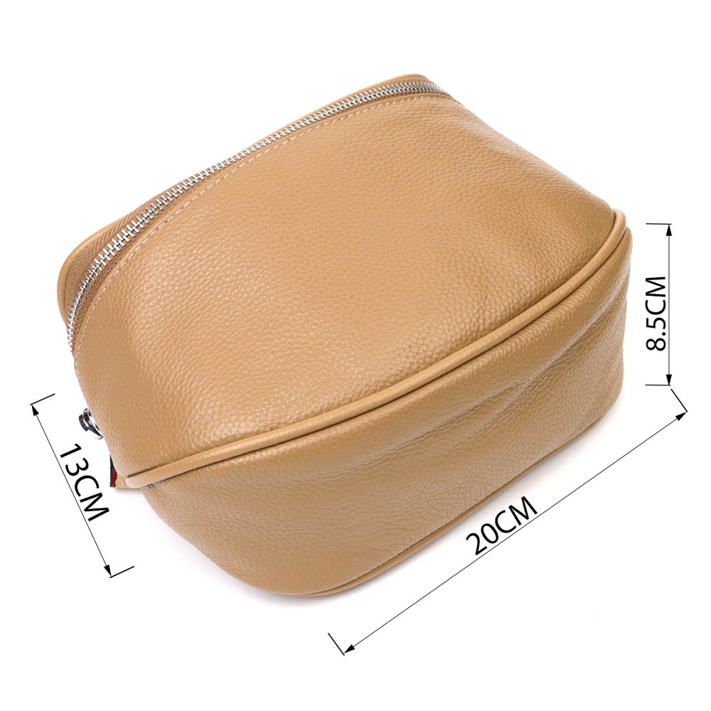 Женская сумка через плечо из натуральной кожи 22111 Vintage Бежевая Киев - изображение 3