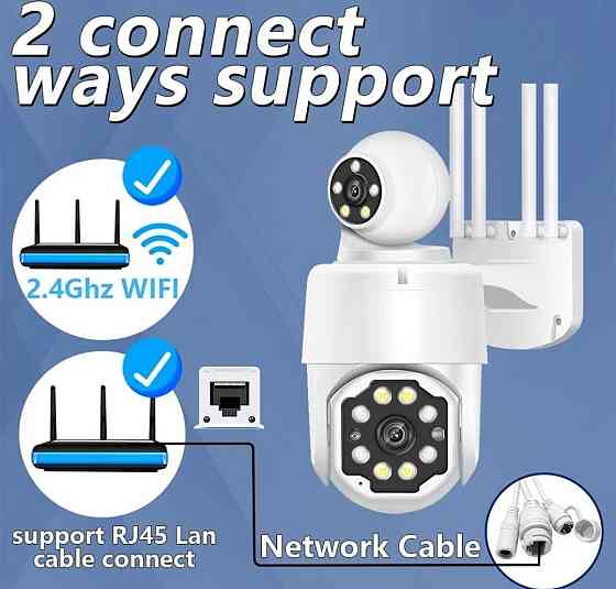 Камера Wifi 8мп 2 об'єктива ×50 зум. Харків