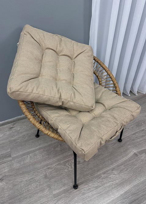 Подушка для стульев (50x50х8 см) Decorator Мальмо цвет бежевый 84-183 Киев - изображение 4