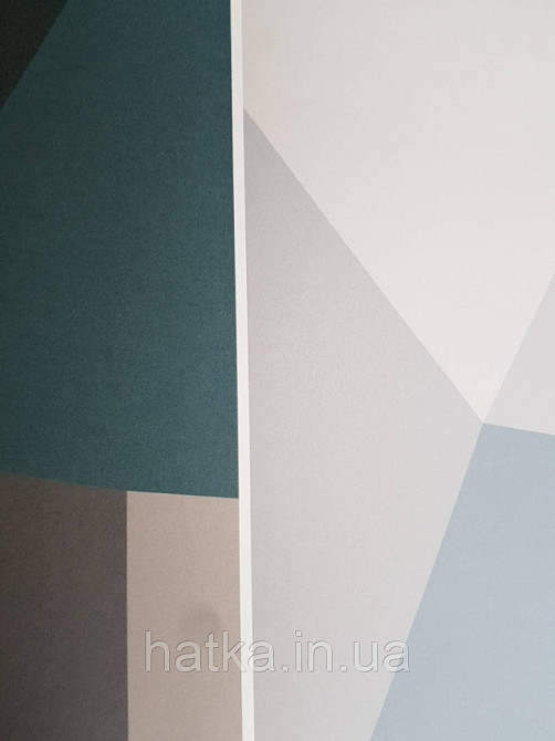 Обои флизелиновые Decoprint Elisir SEA ELD 21084 крупные геометрические фигуры 3д панно мурал 300х180 см. Киев - изображение 3