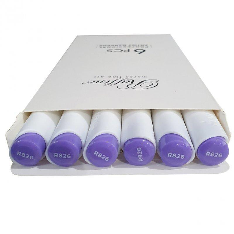 Скетч-маркер двосторонній "Marco" Raffine Aster Tataricus (R826) 7800-6CB, шт Київ - фото 1