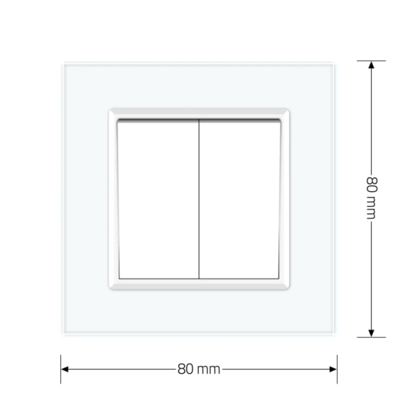 LIVOLO Кнопковий двоклавішний вимикач без фіксації Дзвінковий вимикач Імпульсний вимикач Livolo Коломия