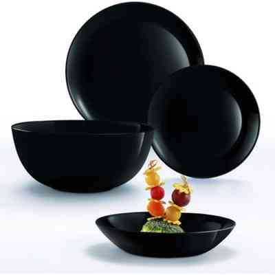 Тарілка Luminarc Diwali Black 25 см обідня (P0867) Вінниця