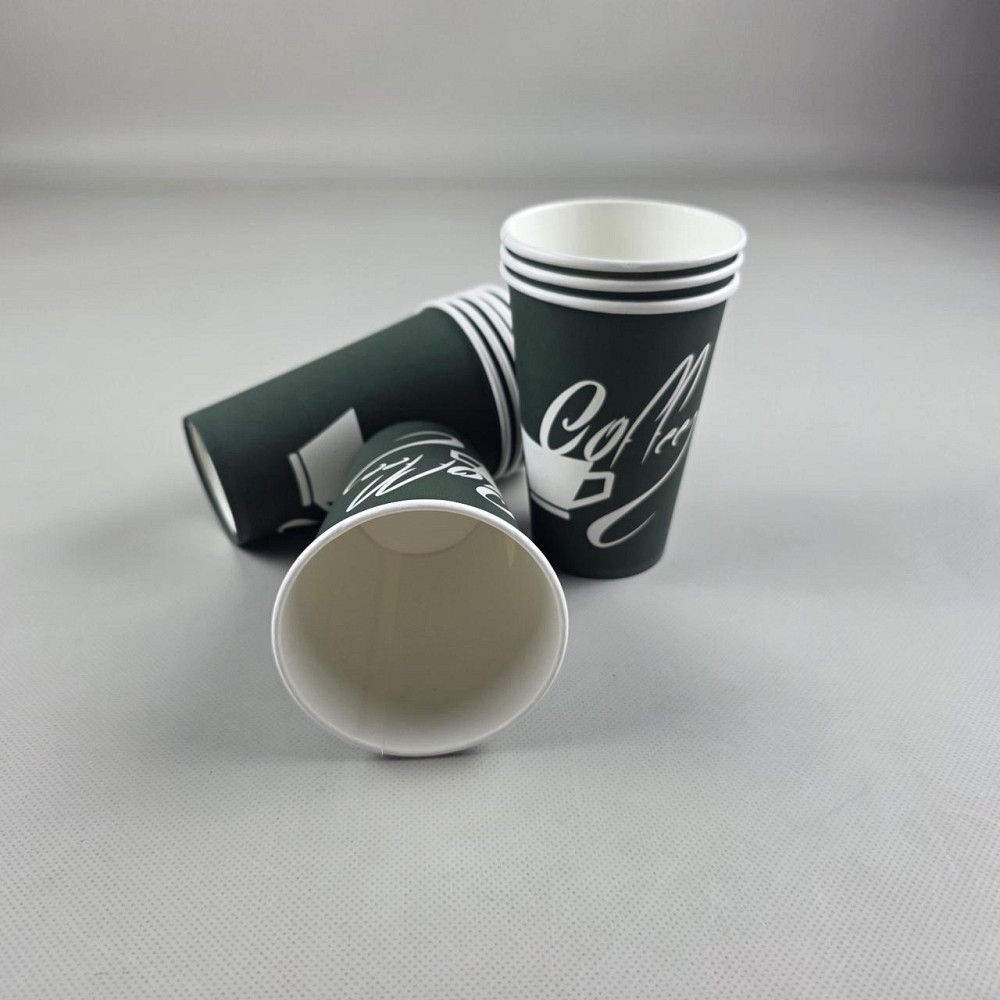 Стакани паперові одноразові. 340 мл "Coffee" (50 шт) Харків - фото 2