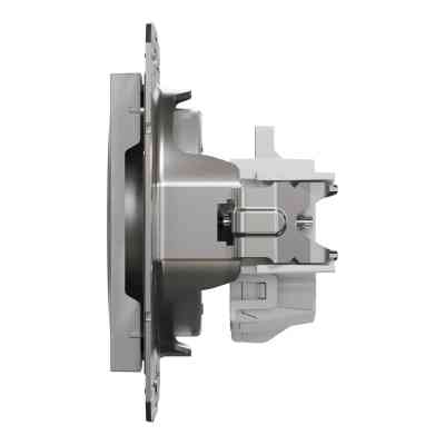 Розетка Schneider Electric ASFORA без заземлення алюм. (EPH3000161) Винница