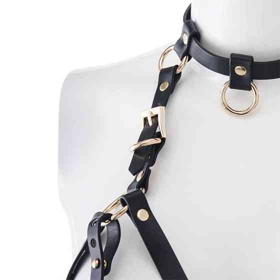 Портупея на грудь LOCKINK SEVANDA Queen Chest Harness with Removable Bra Sex Aura Київ