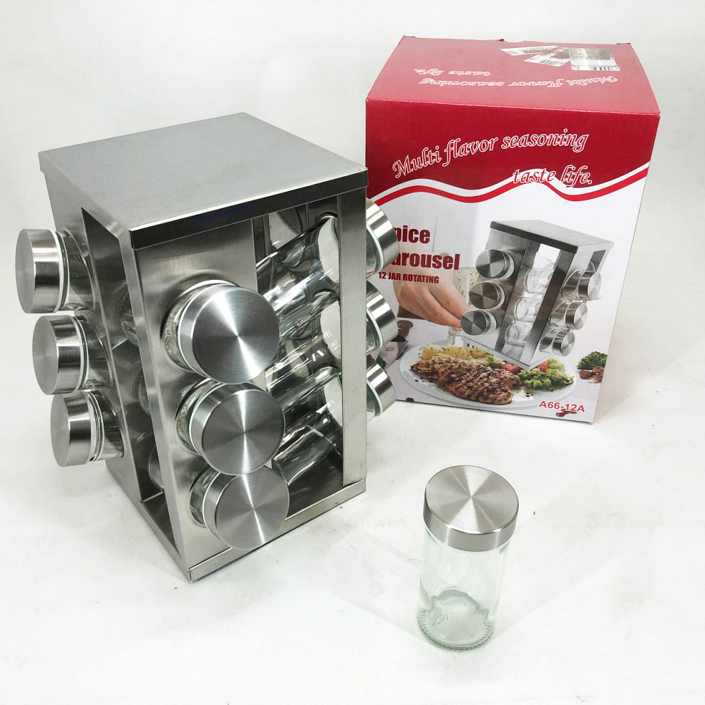 Столові набори спецій на підставці UNIQUE, Бокс для спецій, Диспенсери для сипучих продуктів CB-49 Івано-Франківськ - фото 10