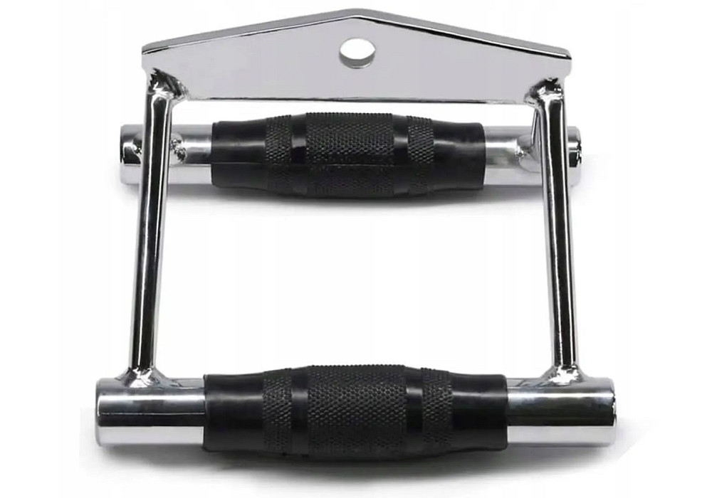 Ручка для нижньої тяги подвійна EasyFit (обгумовані ручки) Коломия - фото 2