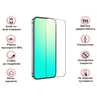 Стекло защитное BeCover Apple iPhone 15 Black (709719) Винница - изображение 4