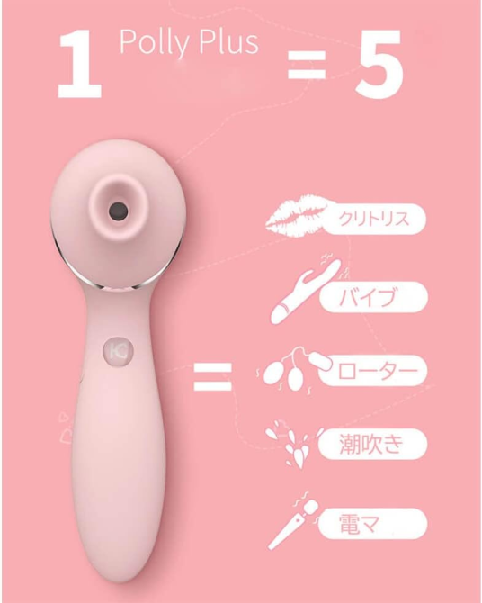 Вакуумный вибратор Kisstoy Polly Plus с функцией подогрева: стимулятор 2-в-1 для точки G и клитора, силиконовый (USB) Киев - изображение 10