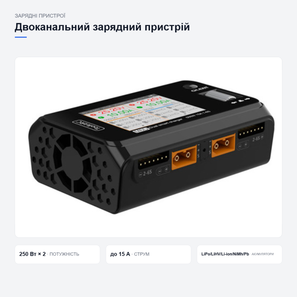Зарядний пристрій ToolkitRC M6D Київ - фото 11