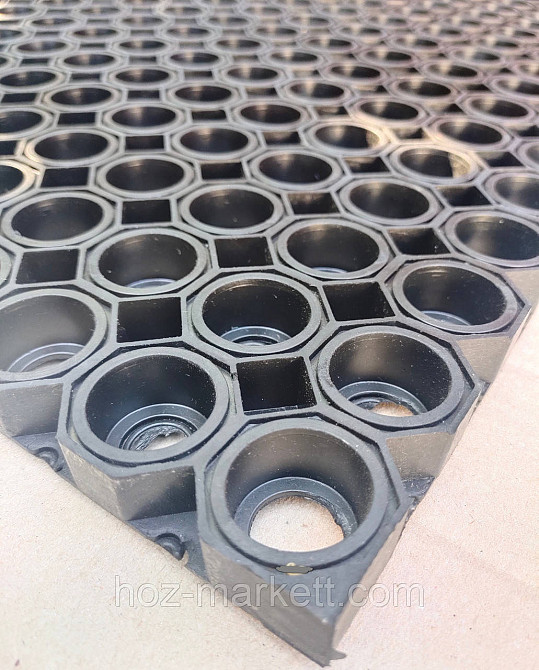 Коврик 120 см х 80 см х 2.6 см резиновый сотами тяжелый килим Харьков - изображение 9