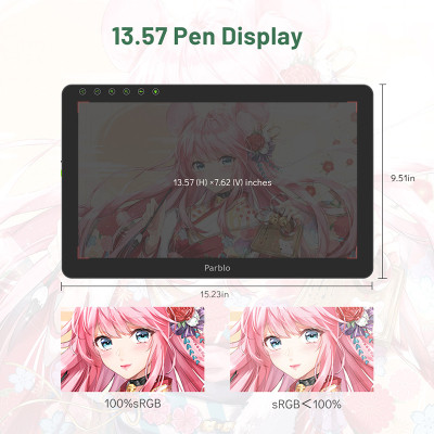 Планшет-монитор Parblo Coast 16 Pro (COAST16PRO) Винница - изображение 2