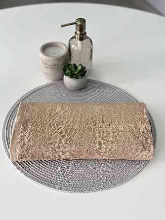 Рушник однотонний Ideal Textile 50х90 см 400 г/м2 бежевий (56860919) Чернівці