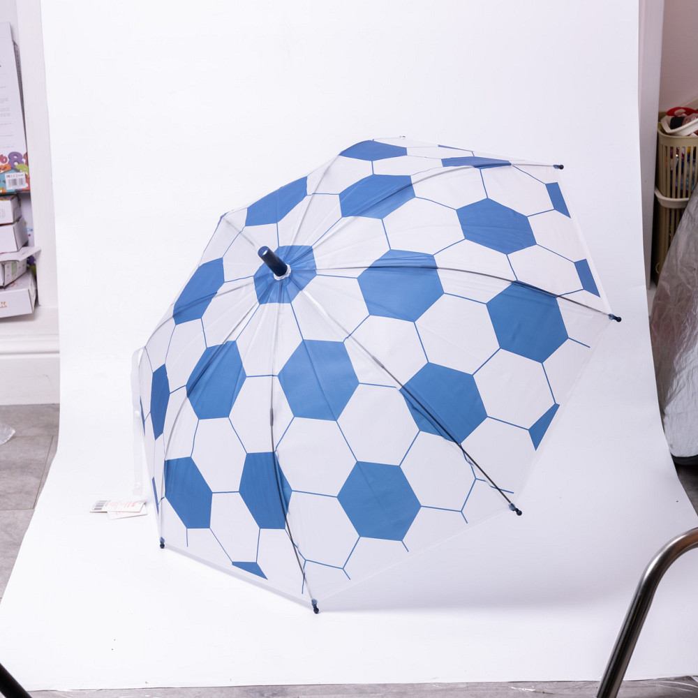 Класична дитяча парасолька-тростина напівавтомат з поліестеру 8 спиць діаметр 82 см Синя HP-23-9BL Коломыя - изображение 7