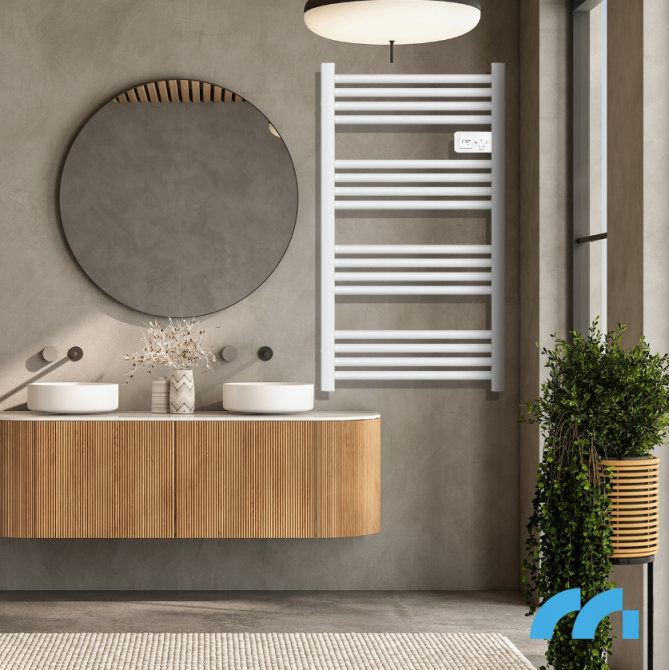 Полотенцесушитель электрический с термостатом Maltec 500Вт Белый (Польша) Киев - изображение 8