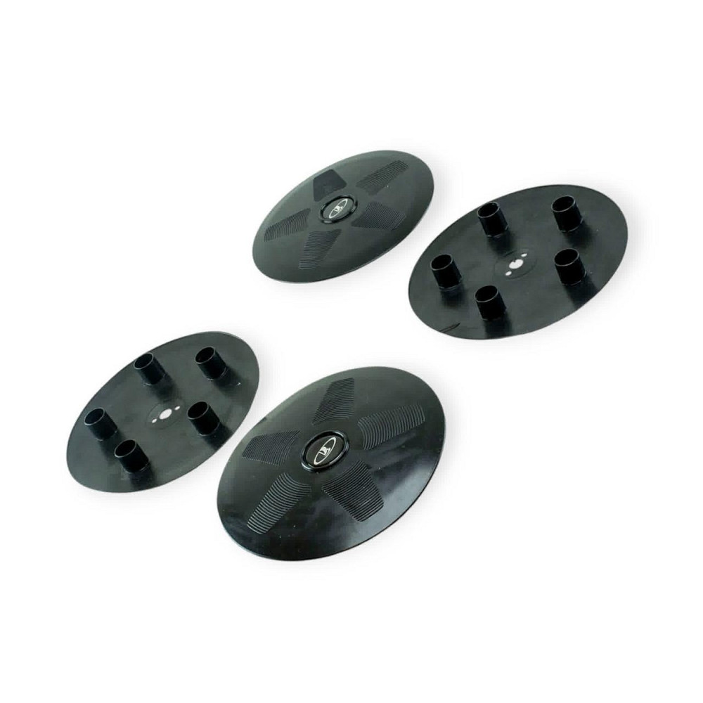 Ковпаки малі ВАЗ 2121 (на 5 болтів) чорні з силіконовою емблемою "човна" (4шт) колісні Мукачево - фото 1