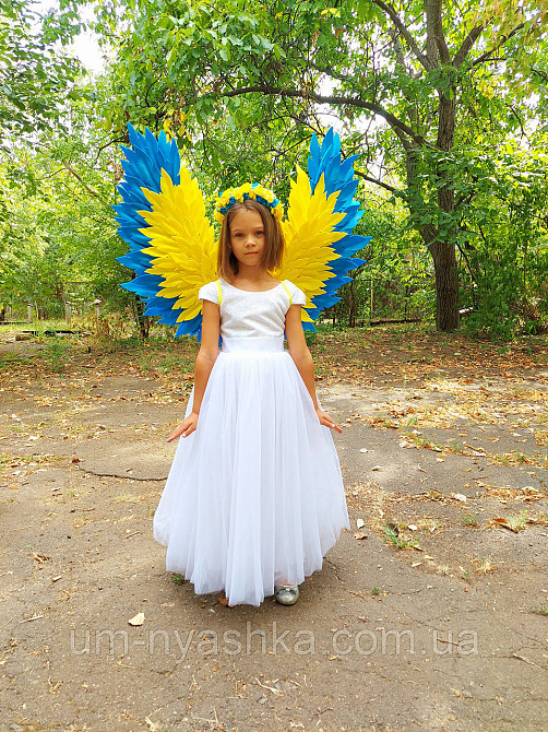 Крылья Ангела желто-голубые крылья украинские Ангел Украины Кривой Рог - изображение 6