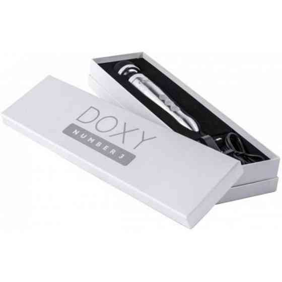 Вибромассажер-Микрофон DOXY Number 3 Satin Finish, Silver Sex Aura Киев