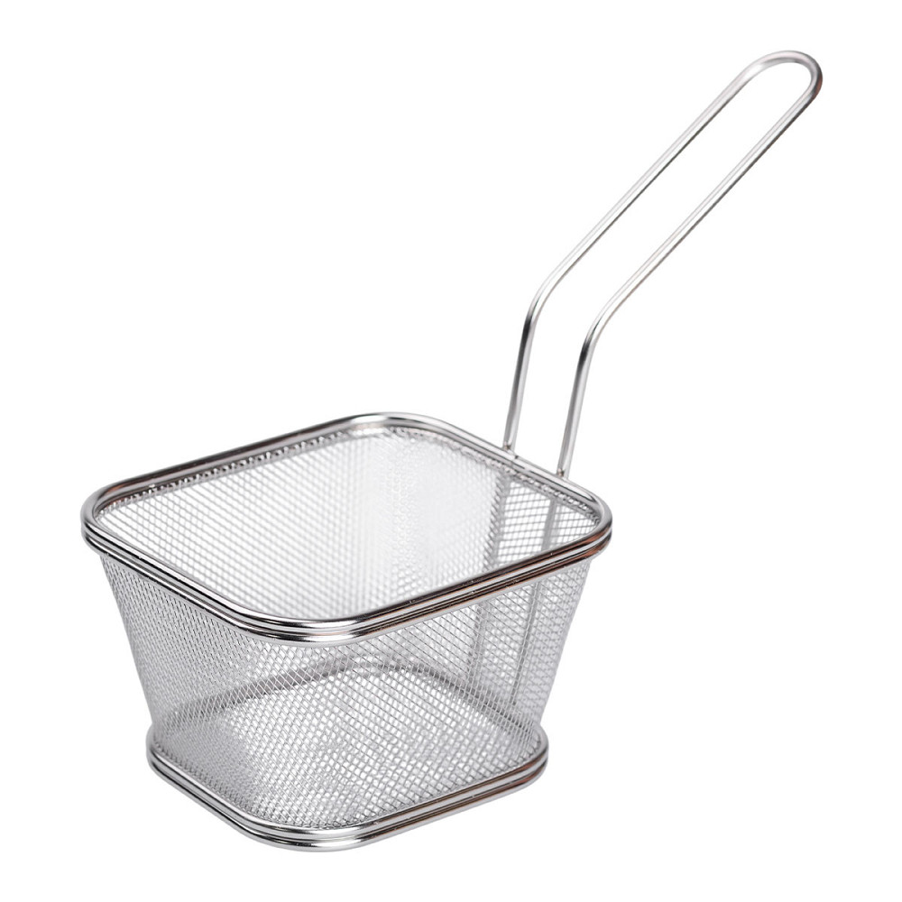 Zhongjing Кошик сервірувальний для подачі фрі та снеків 13х11х7см фритюрниця нержавіюча сталь H Киев - изображение 4