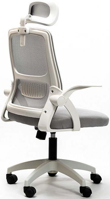 Кресло офисное Diego ErgoFlex сетка бело-серое Киев - изображение 7