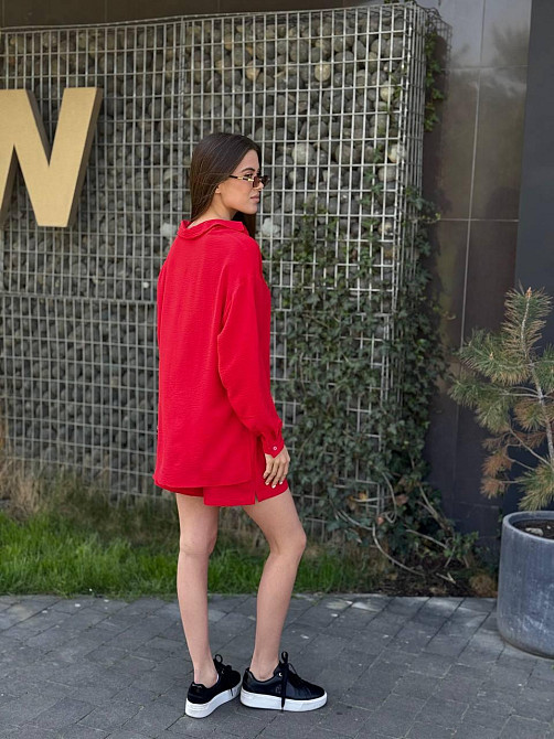 Жіночий літній костюм-трійка з американської креп-жатки XS-S Харків - фото 7