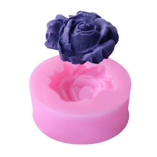 Молд силиконовый Роза маленькая 37 мм рожевый Киев - изображение 1