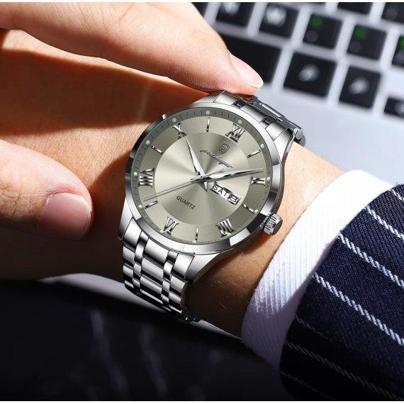 Мужские наручные часы Poedagar Berlin (Серебристый) Винница - изображение 5