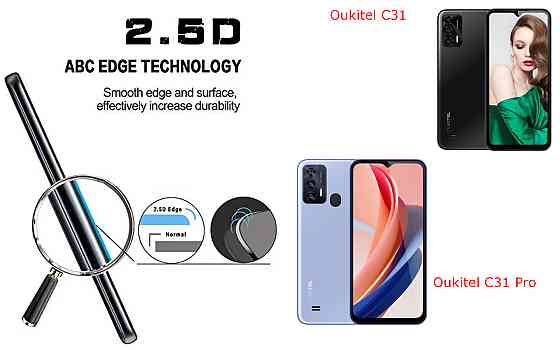 Захисне скло ArmorGlass для Oukitel C31, Oukitel C31 Pro – стійке до подряпин та ударів Київ