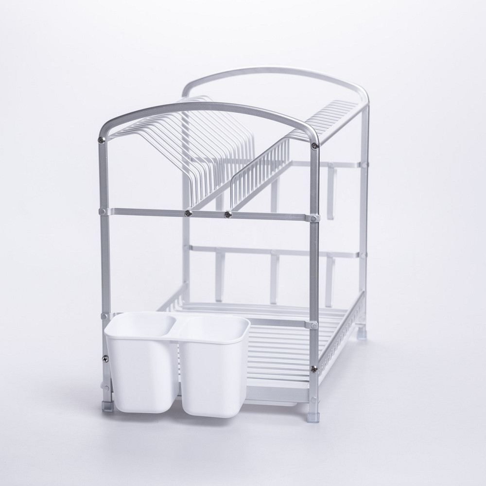 Двоярусна алюмінієва сушилка для кухні з лотком Київ - фото 3