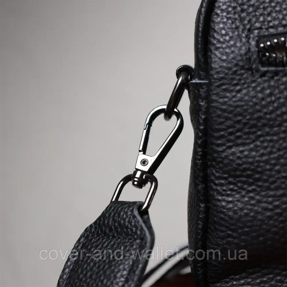Жіноча сумка з накладною кишенею з натуральної шкіри Київ - фото 10