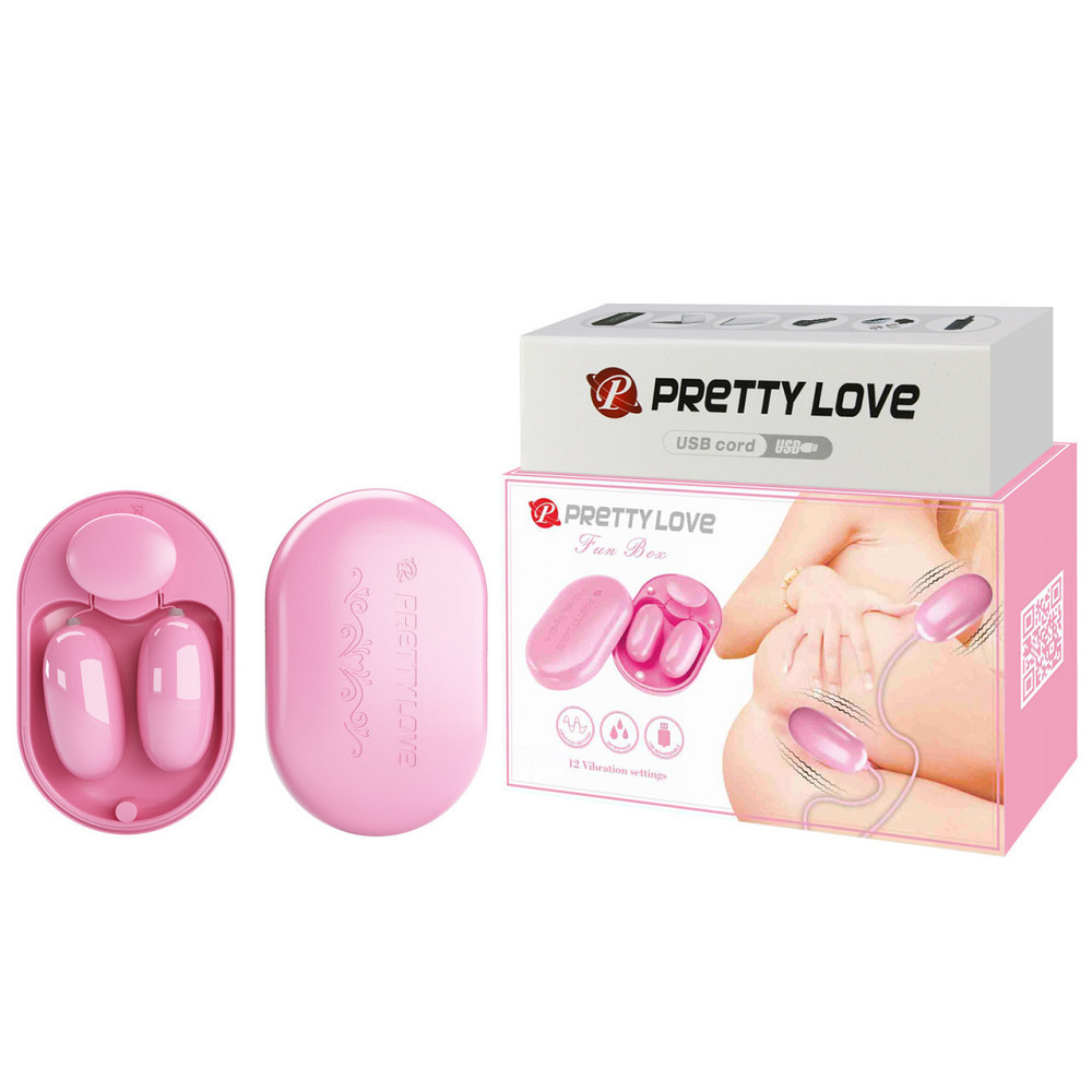 Віброяйця PRETTY LOVE ABS, 7 vibration settings, USB rechargeable. Sex Aura Київ - фото 1