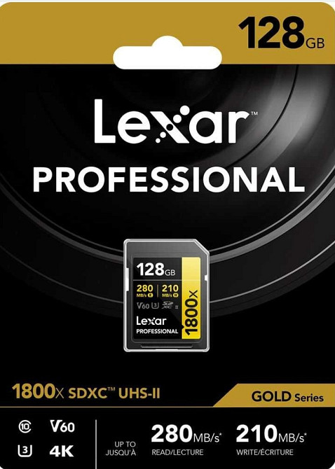 Карта пам"яті Lexar 128GB Professional 1800x UHS-II SDXC Нова. Харків - фото 1