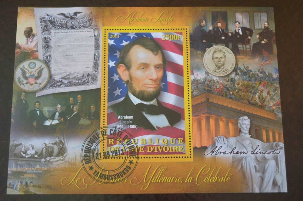 Кот-д’Ивуар. История. Личности. Блок. 2013 год (Б-1) Полтава - изображение 1