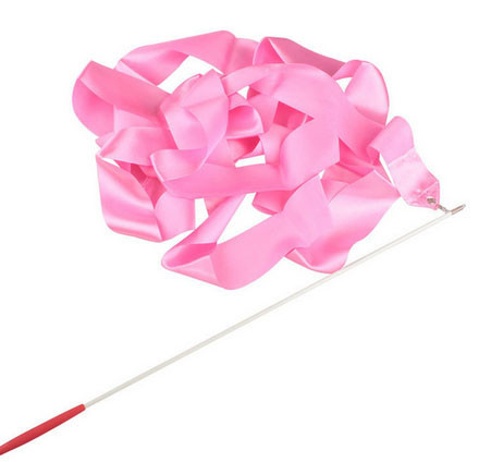 Стрічка для художньої гімнастики рожева 4 м Київ - фото 1