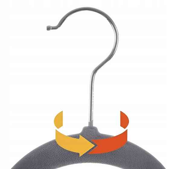 Вешалка велуровые для одежды набор из 20 шт Ruhhy (22535) Grey Нововолынск